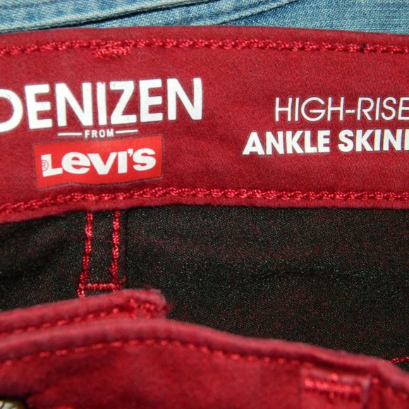 Levi's Denizen High Rise Ankle Skinny Pants Size 18 -W34 (READ) (W-12) - Picture 5 of 7